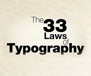 The 33 Laws of Typography title screen